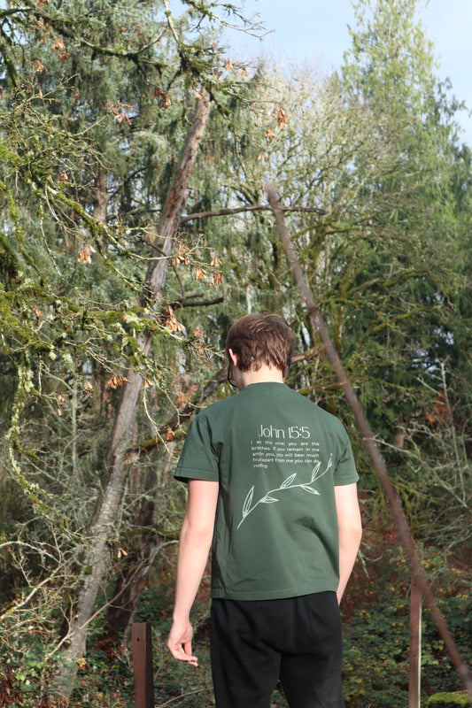 Life Flows Through the Vines Tee — John 15:5