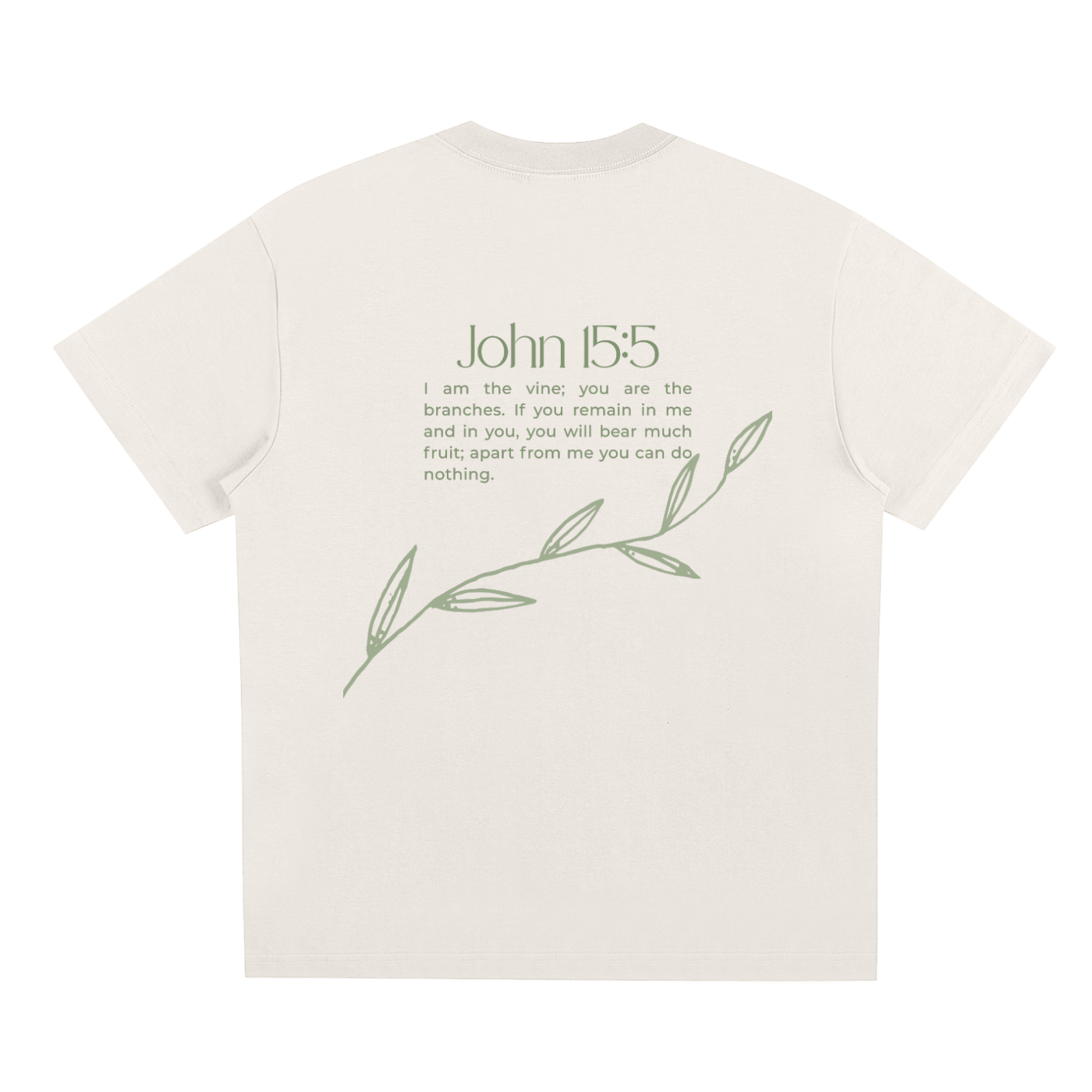 Life Flows Through the Vines – John 15:5 Tee