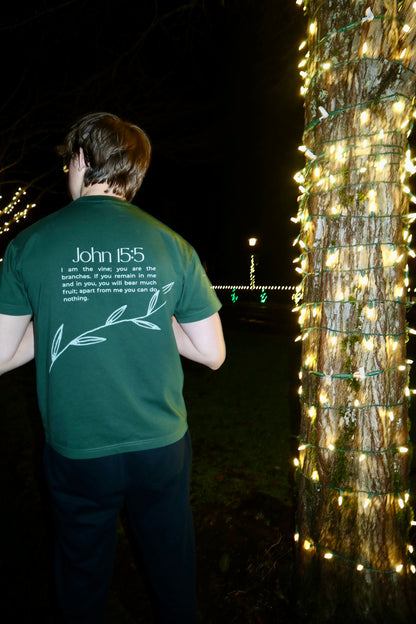 Life Flows Through the Vines – John 15:5 Tee