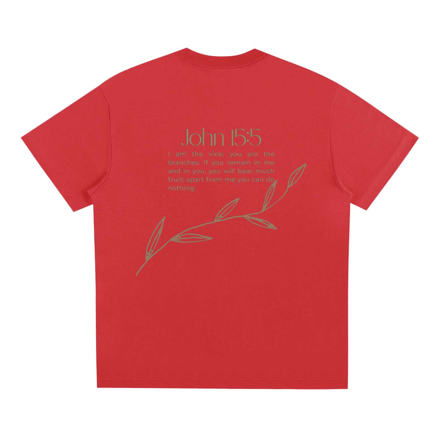 Life Flows Through the Vines – John 15:5 Tee