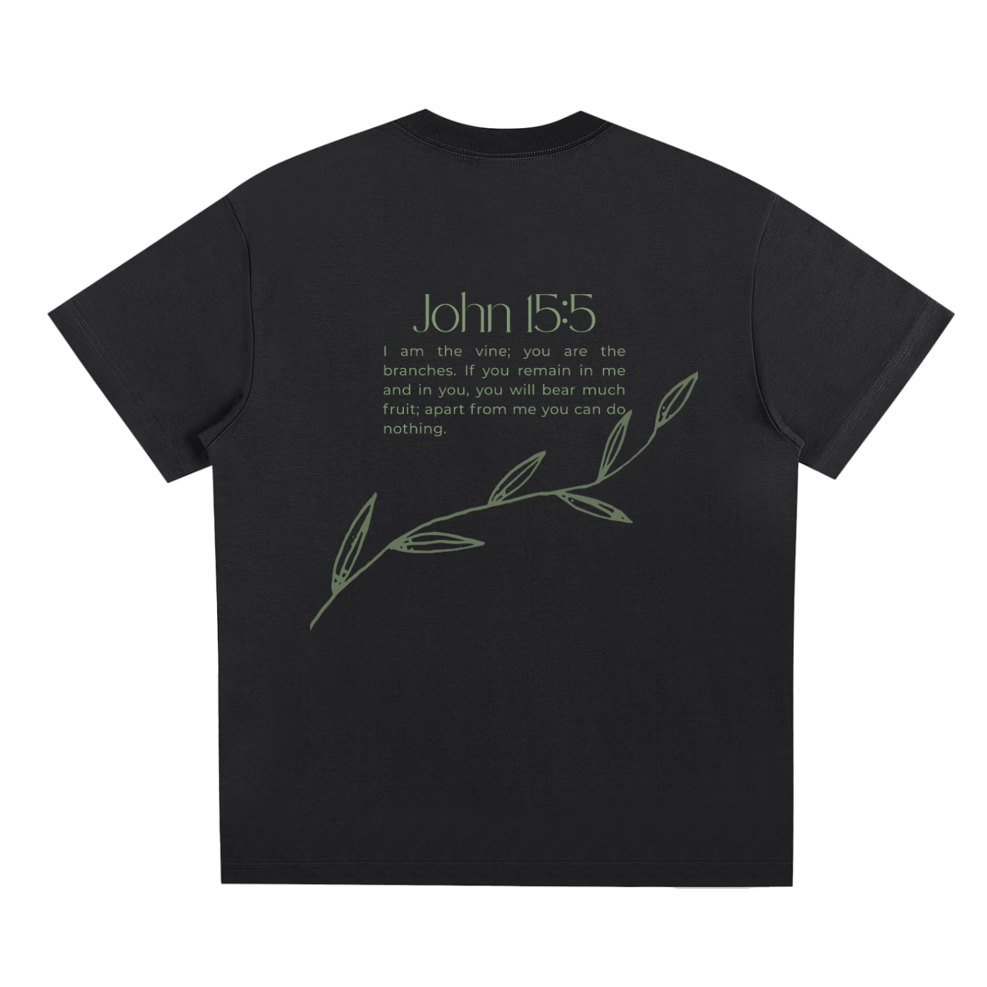 Life Flows Through the Vines – John 15:5 Tee