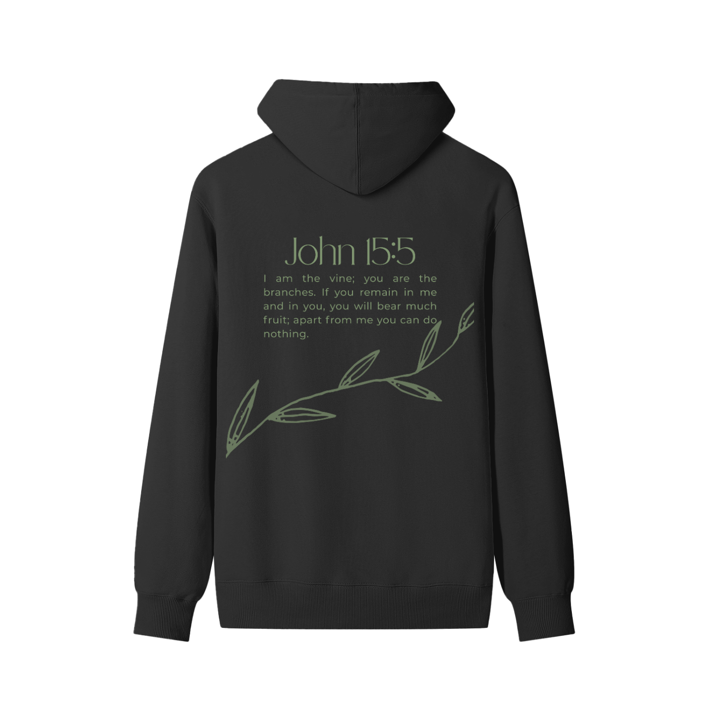 Life Flows Through the Vines – Unisex Faith-Inspired Sweatshirt