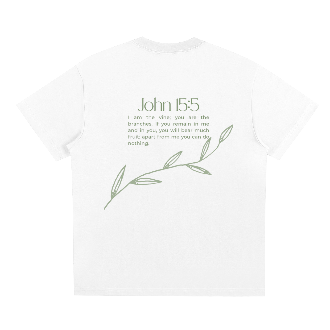 Life Flows Through the Vines – John 15:5 Tee